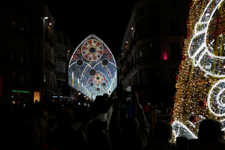 Kerstverlichting Málaga 2017