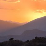 Zonsondergang in Andalusie